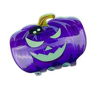 SkyPOOU Fermagli per capelli a tema Halloween incandescente in scuro artiglio per capelli a zucca clip per capelli forte forcina per ragazze. Zucca lavanda. Circa 5-8 cm