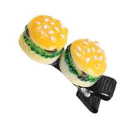 SkyPOOU Fermaglio per capelli creativo candito per donne e ragazze, alla moda, accessorio decorativo per acconciature, per due forcine per hamburger. Lunghezza circa 7 cm