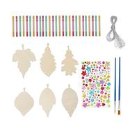 SkyPOOU Kit di 6/9/12 pezzi con campanelle a vento per pittura per bambini