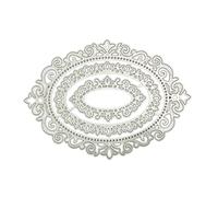 SkyPOOU Laciness Die Cuts Nesting Fustelle Ovali Fustelle Goffratura Die Cuts Modelli Per Bambini Carta Regalo Fare Scrapbooking Album Pizzo Fustelle Per La Realizzazione di Biglietti