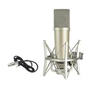 SkyPOOU Microfoni a condensatore a diaframma in metallo ad alta sensibilità interfacce XLR anti-interferenza che alloggia microfoni di trasmissione