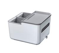 SkyPOOU Organizzatori per bracciolo auto SUV interni stivaggio accessori per riordinare scatola di immagazzinaggio staccabile per telefono tazza di tessuto portabevande accessori auto interni