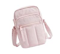 SkyPOOU Pratica borsa a tracolla da donna con texture trapuntata e tasche multiple, ideale per l'uso quotidiano, dimensioni compatte, adatta per chiavi del telefono, pratica borsa da lavoro, Grigio