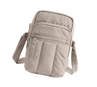 SkyPOOU Pratica borsa a tracolla da donna con texture trapuntata e tasche multiple, ideale per l'uso quotidiano, dimensioni compatte, adatta per chiavi del telefono, pratica borsa da lavoro, Marrone