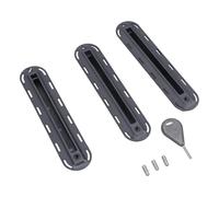 SkyPOOU Set di 3 pinne da surf per una maggiore flessibilità e controllo della coda del centro della spina da surf accessorio per tavola da surf