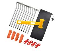 SkyPOOU Spiaggia multifunzionale dei picchetti dei pali resistenti dei venti della tenda portatile per gli ingranaggi di sopravvivenza all'aperto alluminio resistente alla corrosione