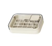 SkyPOOU Stampo per cubetti di ghiaccio in silicone di grande capacità riutilizzabile vassoio per congelatore con coperchio 15 facile rimozione lavabile in lavastoviglie stampo congelatore