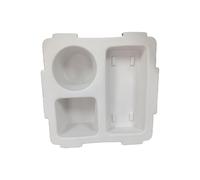 SkyPOOU Top Cup Phone Holder Tray Storage Lid for Beach Bag Cup Organizers Impermeabile per Outdoor Beath Camping Travel Drink Snacks Tray, bianco