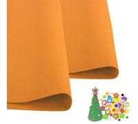 SKYPRO 2 Pezzi di Fogli di Schiuma EVA Arancione per Cosplay, Fogli di Schiuma EVA da 1mm di Spessore 50x50cm per Arti, Artigianato e Progetti Fai-da-Te