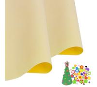 SKYPRO 2 Pezzi Fogli di Schiuma EVA Giallo Chiaro Cosplay Schiuma EVA 1mm di Spessore 50x50cm Fogli di Schiuma EVA per Arti, Artigianato e Progetti Fai-da-Te
