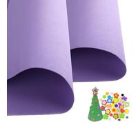 SKYPRO 2 Pezzi Fogli di Schiuma EVA Viola Chiaro Cosplay Schiuma EVA 1mm di Spessore 50x50cm Fogli di Schiuma EVA per Arti, Artigianato e Progetti Fai-da-Te