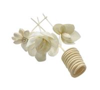 SKYPRO Set di Bastoncini Artificiali in Rattan con Fiori per Diffusori di Fragranze Senza Fuoco, Bastoncini per Diffusore di Oli Essenziali e Aromi, Bastoncini per Diffusore di Aromi Fai Da Te