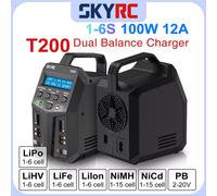 SKYRC T200 T400 T100 AC/DC Lipo Battery Dual Balance Charger scaricatore per Traxass Airsoft Drone RC caricabatteria carica rapida