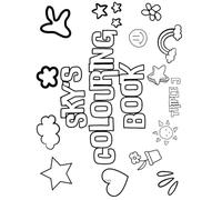 Sky's Colouring Book: Personalised with Your Name on Every Page
