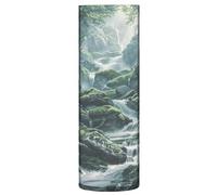 SKYSHU Forest, Vaso cilindrico in plastica per bouquet di piante, 1 pezzo, infrangibile, alto, trasparente, per matrimoni, centrotavola, casa, scuola, ufficio, 30 x 9 cm