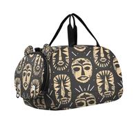 SKYSHU Native Mask - Borsa da palestra impermeabile, con tracolla staccabile, con scomparto per scarpe e tasca bagnata