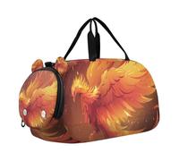 SKYSHU Phenix - Borsa da palestra impermeabile, con tracolla staccabile, con scomparto per scarpe e tasca bagnata