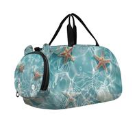 SKYSHU Sea Shell, grande borsa impermeabile per la notte, con tracolla staccabile, con scomparto per scarpe e tasca bagnata