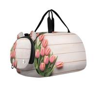 SKYSHU Tulip - Grande borsa impermeabile per la notte, con tracolla staccabile, con scomparto per scarpe e tasca bagnata