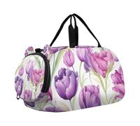 SKYSHU Tulip - Grande borsa impermeabile per la notte, con tracolla staccabile, con scomparto per scarpe e tasca bagnata