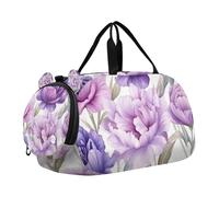 SKYSHU Tulip - Grande borsa impermeabile per la notte, con tracolla staccabile, con scomparto per scarpe e tasca bagnata