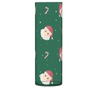 SKYSHU Vaso per fiori cilindrico in plastica a forma di Babbo Natale, per bouquet di piante, confezione da 1 vaso alto e trasparente, infrangibile, per matrimoni, centrotavola, casa, scuola, ufficio,