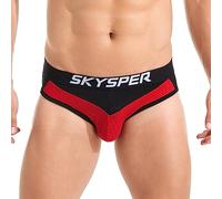 SKYSPER Jock Strap Atletico Sostenitore Per Gli Uomini Sexy Jockstrap Intimo Maschile, Sg55-rosso, Grande