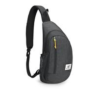 SKYSPER Zaino Monospalla con Protezione RFID, Borsello Monospalla Uomo Antifurto Borsa a Tracolla da Petto 9L per Viaggio Passeggio Trekking Nero