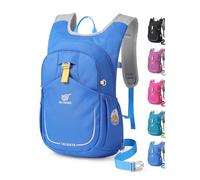 SKYSPER Zaino per bambini 15 L, Zaino da trekking per bambini con compartimento per sacca idrica e fischietto di sicurezza, adatto a bambini dai 7 ai 14 anni per il camping e le gite giornaliere