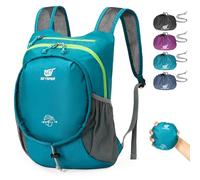 SKYSPER Zaino Pieghevole Ultraleggero 15L Zaino Trekking Pieghevol Packable Backpack da Trekking Zainetto Richiudibile Piccolo per Viaggio, Escursionismo, Donna e Uomo (Verde)