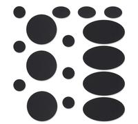Skystuff 48 toppe in nylon per riparare piumini, kit di riparazione per tende, toppe autoadesive per riparare giacche, tende, capispalla, fissare fori nei vestiti, sacchi a pelo, colore nero