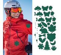 Skystuff 48 Toppe per Piumini, Nastro di Riparazione in Nylon, Kit per Tende, Toppe Autoadesive per Giacche, Capispalla, Vestiti, Sacchi a Pelo - Verde
