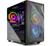 SkyTech Chronos Mini Gaming Computer PC Desktop - Intel Core-i3 10100F 3.6GHz, GTX 1650 4G, 500GB SSD, 8G 3000, RGB Fans, AC WiFi, Windows 10 Home 64-bit