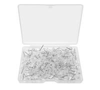 Skythrive Puntine Trasparenti 100pz per Lavagna Sughero - Puntine Chiodini Mappa, Puntine Cancelleria, Spilli per Bacheca con Testa Plastica, Uso per Ufficio, Lavagne e Bacheca