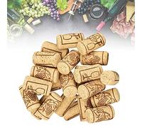 Skytowards 100 tappi in sughero conico naturale per vino rosso, artigianato e decorazione