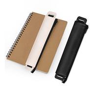 skytowards 2 Pezzi Astuccio Portapenne Piccolo in Pelle per Penne, Matite, per Donna Uomo Astuccio con Cerniera per Cartoleria, Pennino Touch,18.5CM(Nero e Kaki)