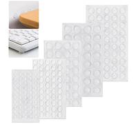 Skytowards 214 gommino Silicone Autoadesivi Trasparenti Ammortizzatore di Colpi Emisferica o Cilindrica per Mobili/Armadi/Porte/Cassetti/Laptop