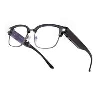 SKYWAY Occhiali da Lettura Ricaricabili con Luci, Occhiali da Lettura Uomo Donna che Bloccano la Luce Blu, Occhiali a Led con Mezza Montatura in Metallo(Nero,1.0)