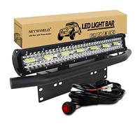 SKYWORLD 20 pollici 50 cm 420W Barra Led con Staffa Targa y 12V Cablaggio