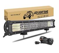 SKYWORLD 20 pollici 51cm 510W Barra Led Fuoristrada, Impermeabile Barra luce a led con 12V cablaggio, barra luminosa led per fuori strada Auto Trattore Camion SUV ATV Barca 4x4 Veicoli Offroad