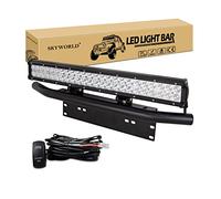 SKYWORLD 23 pollici 59 cm 144W Barra Led con Bull Bar Staffa y Cablaggio