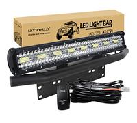 SKYWORLD 23 pollici 59 cm 480W Barra Led con Bull Bar Staffa y Cablaggio