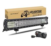 SKYWORLD 23 pollici 59cm 570W Barra Led Fuoristrada, Impermeabile Barra luce a led con 12V cablaggio, barra luminosa led per fuori strada Auto Trattore Camion SUV ATV Barca 4x4 Veicoli Offroad