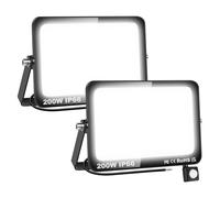 SKYWORLD 2x Faretto con Sensore di Movimento, 200W 20000LM Fari Led Esterni
