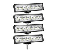 SKYWORLD 4 pezzi 15,2 cm 18 W Slim LED Work Light Bar Spot Beam Single Row Driving fendinebbia per fuoristrada, barca, SUV, ATV, 4x4, 4WD auto camion, escavatore, 12 V/24 V