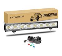 SKYWORLD Barra LED Fuoristrada 59cm 480W Con Cablaggio 12V - Fari da Lavoro Combinati per 4x4, Auto, Veicoli, Trattore, Camion, ATV, Barca