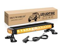 SKYWORLD Barra Luminosa Stroboscopica a Led, 15 Pollici 37 cm 30 LED