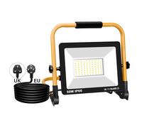 SKYWORLD Faro da Cantiere, 50W 5000LM Faretto Led Interno Portatile | Proiettore