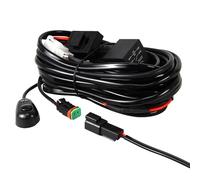 SKYWORLD Impermeabile Cablaggio barra led, 12V 40A 16AWG CC 1 piombo Connettore DT Cablaggio Fendinebbia con Interruttore Kit Cavi Auto On-off per Fuoristrada Camion SUV Moto e Moto (Modello B)
