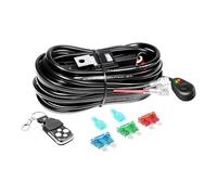 SKYWORLD Stroboscopico Cablaggio barra led 12V 40A 16AWG CC 1 piombo Kit di Cablaggio Fendinebbia con Interruttore Kit Cavi Auto On-off per Fuoristrada Camion SUV Moto e Moto (Modello C)